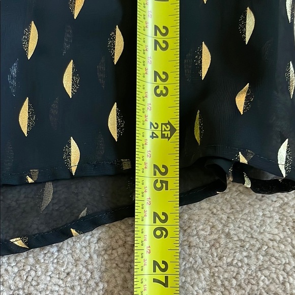 Collective Concepts Black Sheer Buttoned Blouse - Picture 4 of 4